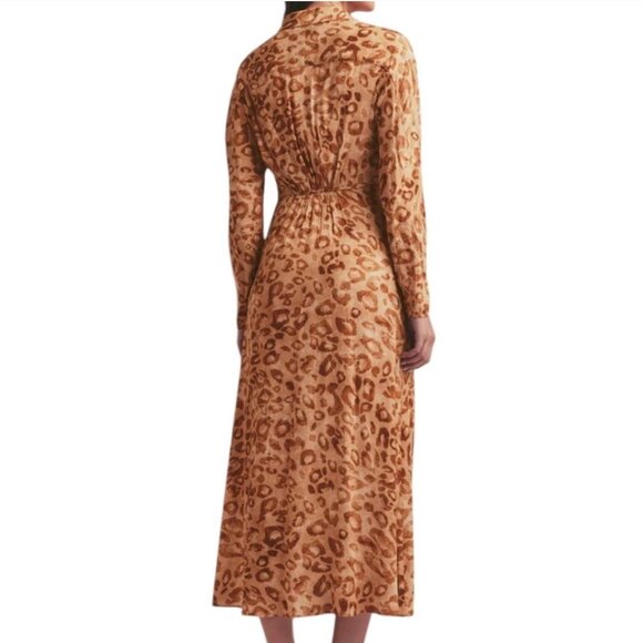 NWT Favorite Daughter Icon Dress Leo Vibes Button Down Long Sleeve Dress Size 12 - Picture 2 of 10